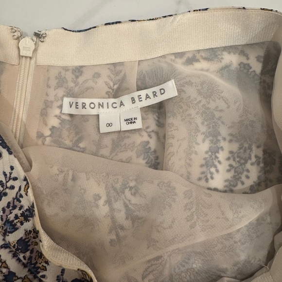 Veronica Beard Pixie Floral Ruched Midi Skirt - Size 00 - Picture 8 of 8